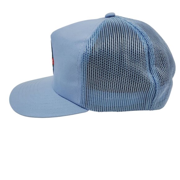Live To Golf Adjustable Blue Trucker Hat Embroidered Snapback Mesh Back Lightwei - Picture 2 of 10